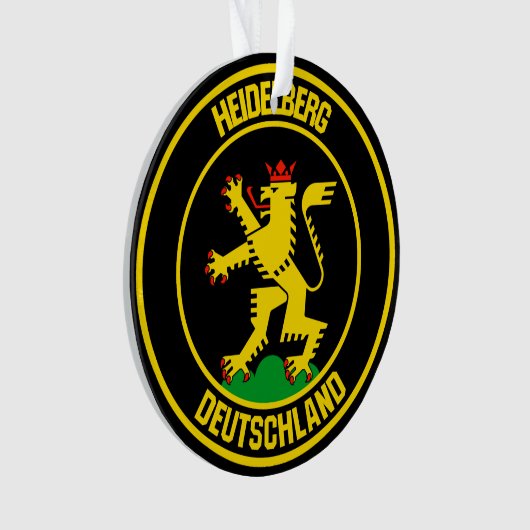 Heidelberg Round Emblem Ornament (voorkant)