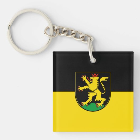 Heidelberg stadsvlag Duitsland symbool Sleutelhanger (Voorkant)