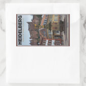 Heidelberg - Statue en Castle Rechthoekige Sticker (Tas)