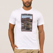 Heidelberg - Statue en Castle T-shirt (Voorkant)