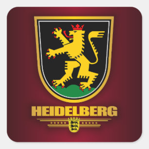 "Heidelberg"-Stickers Vierkante Sticker