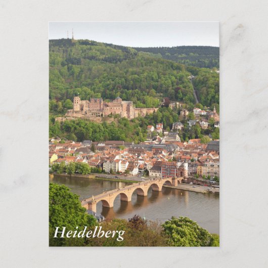 Heidelberg-uitzicht Briefkaart (Voorkant)