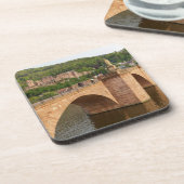 Heidelberg-uitzicht over de Neckar Bier Onderzetter (Linkerzijde)