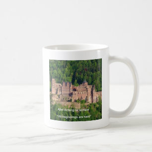 Heidelbergse Kasteel In het Duits & Duits Spreekwo Koffiemok