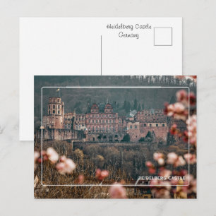 Heidelbergse Kasteel Lente   Romantisch Duitsland Briefkaart