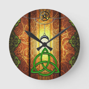 Heidens Boek Donkere Magie Spreuken Wicca & Hekser Ronde Klok
