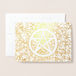 Heidens Jule Pentagram Folie Kaarten