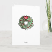 Heidens Yule Pentagram Kaart (Achterkant)