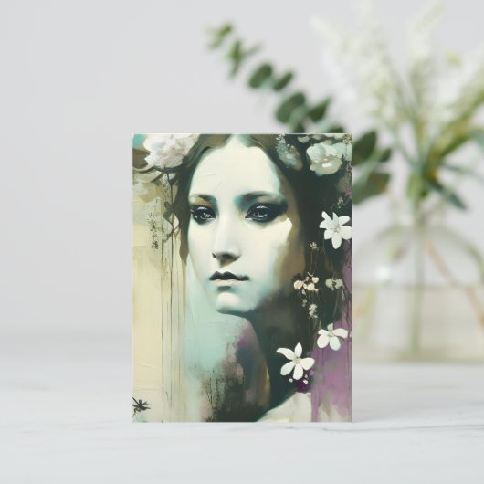  heidense godin briefkaart (Staand voorkant)