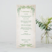 Heidense Handfasting Trouwmenu (Staand voorkant)