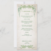 Heidense Handfasting Trouwmenu (Voorkant)