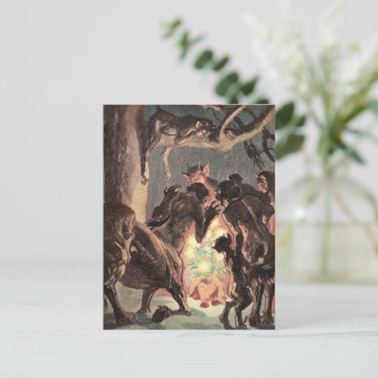 Heidense Kerstmis Feestdagenkaart (Staand voorkant)