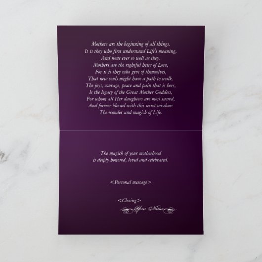 heidense moeders kaart (Binnen)