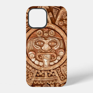 Heidense ornament van een stam Maya textuur iPhone 12 Hoesje
