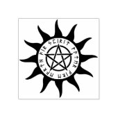 heidense pentagram kunststempel rubberstempel (Afrduk)