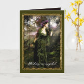 Heidense Verjaardag Kaart (Gele Bloem)