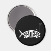 heidense vis magneet (Voorkant / Achterkant)