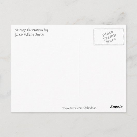 "Heidi and her Goats" van Jessie Willcox Smith Briefkaart (Achterkant)