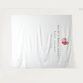 HEIDI Berry Sweet Strawberry Baby shower Achtergro Wandkleed (Voorkant (horizontaal))