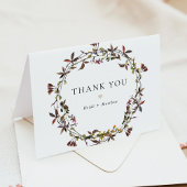 HEIDI Bohemian Muted Tones Waterverf Wilde bloem Bedankkaart