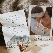 HEIDI Bohemian Wildflower First Birthday Kaart