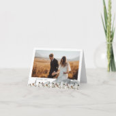 HEIDI Boho Berg Bloem Foto Dankkaart Bedankkaart (Voorkant)