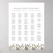 HEIDI Boho Gedempte Wildflower Alfabetische Zitpla Poster (Voorkant)