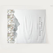 HEIDI Boho Mountain Wildflower Vrijgezellenfeest Wandkleed (Voorkant (horizontaal))