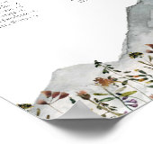 HEIDI Boho Mountain Wildflower Zitkaart Poster (Hoek)