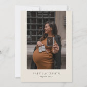 HEIDI Boho Waterverf Mountain Wildflower Baby Kaart (Achterkant)