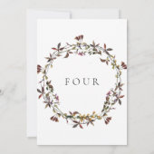 HEIDI Boho Wilde bloem Grote Tabel Aantal Kaarten (Achterkant)