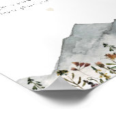 HEIDI Boho Wildflower Mountain Baby Diaper Raffle Poster (Hoek)