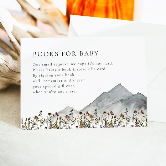 HEIDI Boho Wildflower Mountain Books for Baby Kaar Kaart