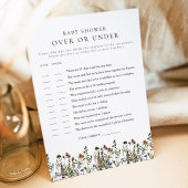 HEIDI Boho Wildflower Over of Onder Baby Kaart