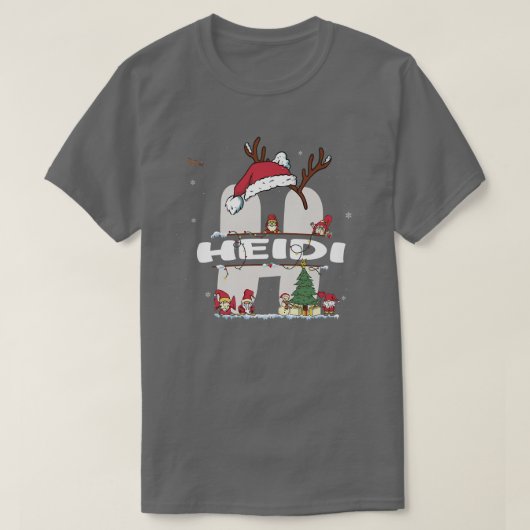 Heidi Christmasw Heidi Name for Grappig Xmas T-shirt (Design voorkant)