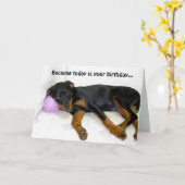 Heidi en Ball Birthday Card Kaart (Gele Bloem)