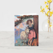 Heidi en Goat Classic Kinderboek Verhaal Kaart (Gele Bloem)