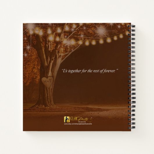 Heidi en Tim's Wedding Keepomwille Guestbook Notitieboek (Achterkant)