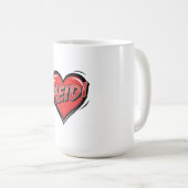 Heidi liefhebben koffiemok (Voorkant rechts)
