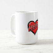 Heidi liefhebben koffiemok (Voorkant links)