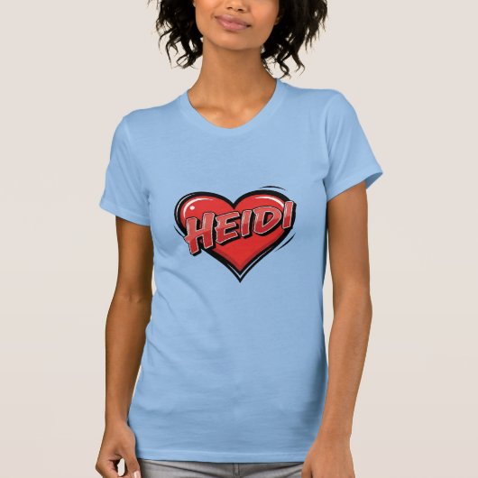 Heidi liefhebben t-shirt (Voorkant)