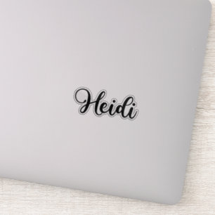 Heidi Name - Handgeschreven kalligrafie Sticker