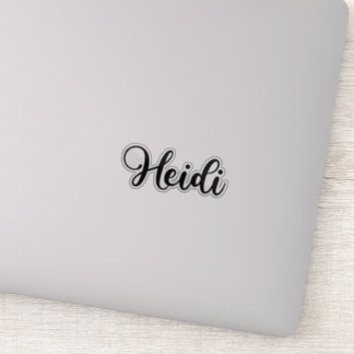 Heidi Name - Handgeschreven kalligrafie Sticker