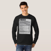 Heidi Nutrition Informatie Probleem oplossen Hard T-shirt (Voorkant volledig)
