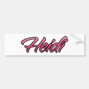 Heidi-rode roze Aufkleber-Sticker Bumpersticker