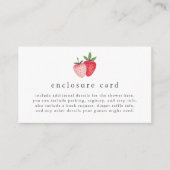 HEIDI Roze Berry Sweet Strawberry Meisje Baby show Informatiekaartje (Voorkant)