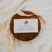 HEIDI Roze Berry Sweet Strawberry Meisje Baby show Informatiekaartje