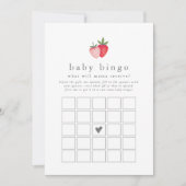 HEIDI Strawberry Baby Bingo Baby shower spel Kaart (Voorkant)
