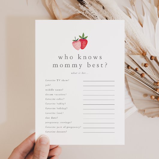 HEIDI Strawberry Wat zit er in je tas spel Kaart