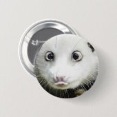 Heidi The Cross Eyed Opossum Ronde Button 5,7 Cm (Voorkant /achterkant)